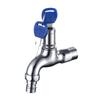 Grifo con Cerradura de 1/2 Pulgada 3/4 Pulgada para Lavadora de Acero Inoxidable Grifo para Jardín Exterior Antirrobo Antihielo con Llave