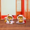 Figura Colecionável Modelo Novo com Moedas da Sorte, Caixa Surpresa Gato da Sorte, Decoração de Entrada de Sala de Estar, Ornamento Criativo para Mesa, Pequeno Presente