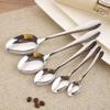 Venta al por mayor del fabricante Serie 1012 Vajilla de Acero Inoxidable Cucharas Puntiagudas, Cucharas para Arroz, Cucharas de Sopa para el Hogar, Cucharas para Comer, Se Puede Añadir Logo