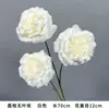 Flores artificiales blancas para decoración de escenas de boda, decoración del hogar, ramos artificiales, rosas, hortensias, gypsophila, venta al por mayor de flores artificiales