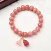 Polvo de Raíz de Loto Estilo Gato DIY Pulsera Bodhi Rosa Degradado Joyería Fabricante Lote Rosario para Hombres y Mujeres Decoraciones Estilo Retro