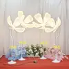 Accesorios de Boda Estilo Chino Arte de Hierro Flor de Peonía Brillante Luces de Camino Pasarela Escenario Fondo Decoración Arreglo