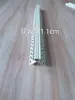 Tira divisoria de doble ranura cubierta de arena con agua de PVC, tira en forma de U para pared exterior, pintura imitación piedra, grieta, ranura profunda, línea de rejilla, tira de esquina en forma de W, precio por 1 m