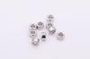 Prata de lei S925 beads soltos redondos feitos à mão beads roda de tubo redondo material para acessórios de joias DIY círculo pequenas contas de barril de prata quebradas