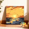 Selección transfronteriza: Tamaño 20*20 pintura al óleo digital de paisaje DIY para colorear a mano alivio del estrés curación pintura decorativa acrílica