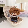 Conjunto de ropa para muñeca Labubu barbería retro, compatible con la 1ª, 2ª y 3ª generación de Labubu, atuendo de repuesto moderno