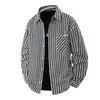 Chaqueta Craft Jacquard Primavera y Otoño Alta Calidad Popular 2025 Camisa de Manga Larga Marca de Moda Camisa Mezclilla Turquesa Verde Stock Disponible