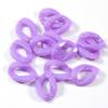 50 piezas/paquete de cadena de color acrílico, cadena de plástico abierta, llavero, colgante, accesorios de joyería DIY