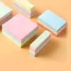 Notas Adesivas Cor Morandi Coloridas Lembretes de Mensagem para Estudantes Material de Escritório Papel de Recado Colável Destacável Atacado