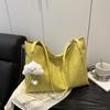2025 Nuevo Retro Gran Capacidad Color Sólido Casual Simple Portátil Hombro Axila Tote Mochila de Mujer