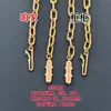 Colar Kajia cravejado com diamantes em toda a extensão, com pontas e extremidades em diamante, corrente para clavícula, banhado a ouro rosa 18K espesso, finamente trabalhado, mesmo estilo do pingente de influenciador popular