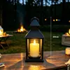 Lanterna de Vela de Natal Transfronteiriça Luz Eletrônica LED Vela Luz de Noite Portátil Decoração Ornamento Criativo Presente Estilo Minimalista
