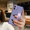 16 Capa de Celular Fluorescente de Quatro Cantos Anti-Queda Xr Tpu com Suporte Iphone17Pormax Adequada para 13 Capas Macias 7