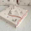Colcha de Verano de Algodón Tejido Grado A Materno e Infantil, Colcha de Verano Refrigerante de Fibra de Soya para Niños, Colcha de Regalo Lavable a Máquina, Colcha de Verano para Aire Acondicionado