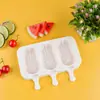 Novo molde de sorvete, molde de silicone de grau alimentício para fazer picolés e sorvetes, fácil de desenformar, atacado do fabricante