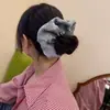 Anillo para el pelo plisado estilo coreano alta elasticidad Cuerda para el pelo Textura de alta calidad Anillo de bola grande con lazo Nuevo estilo 2025 Para mujer Cola de caballo Cabeza de bola