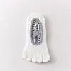 Calcetines de yoga de cinco dedos para mujer, calcetines antideslizantes profesionales para Pilates, calcetines finos de verano para deportes de interior y fitness con dedos separados