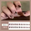 Unhas Postiças Curtas Personalizadas no Atacado, Adesivos de Unha Embalados, Unhas Usáveis, Arte de Unha Ilustrada, Unhas Postiças
