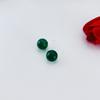 Aretes de Plata Esterlina S925 con Cuentas de Ágata Verde Rojo Negro Aretes de Estilo Chino Nuevo para Mujer Simples Modernos Vintage Niche
