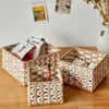 Cesta de Armazenamento Transfronteiriça de Corda Trançada para Mesa de Centro de Mesa para Itens Diversos, Brinquedos, Chaves, Caixa de Armazenamento de Cosméticos, Cesta de Lanches
