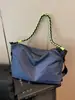 Bolsa de Nylon de Gran Capacidad Casual Transfronteriza, Bolso Tote de Moda, Bolso de Hombro Versátil para Estudiantes que Asisten a Clase y Viajan al Trabajo, Se Puede Usar como Bolso de Mano o Bolso Cruzado