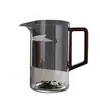 Taza de justicia separadora de té y agua en forma de media luna con filtro integrado, taza de media luna, gran capacidad, juego de té de vidrio transparente, taza de justicia