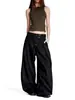 Pantalones curvos de estilo americano de corte ceñido para hombre y mujer, nuevo diseño vintage de otoño con cierre de botón, pantalones casuales fluidos para ir al trabajo
