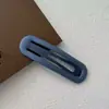 Grampo de Cabelo com Franja Desfiada Cor Sólida Simples para Meninas Verão Celebridade da Internet Grampo Lateral Penteado Estilo Coreano Elegante Grampo bb