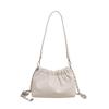 Bolsa de Design de Nicho para Mulheres Ins Nova Moda Coreana Bolsa Transversal com Corrente Estilo Plissado de Alta Qualidade Bolsa Saco