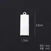 Etiqueta de acero inoxidable antipérdida, grabada a láser, con número de teléfono, matrícula, etiqueta de equipaje, colgante para llave de coche, directa de fábrica