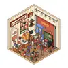Novos adesivos de paisagens em miniatura, faça você mesmo, colagem decorativa artesanal 3D, adesivos tridimensionais empilhados