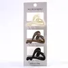 Clip de Agarre Medio Trenzado de Amor Frosty de 4.5 cm Clip Lateral Simple Todo Fósforo Transfronterizo Más Vendido Clip de Tiburón para Cola de Caballo Alta