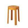 Taburete de plástico apilable para el hogar, banco alto grueso, taburete redondo de goma con forma de molino de viento, mesa de comedor sencilla, silla alta