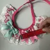 Babero para Mascotas Transfronterizo Babero para Gato Rosa Pastel Flor de Cerezo Delantal Corbata de Moño Accesorios para Perros Bufanda Venta al por Mayor
