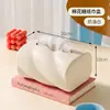 Caja de pañuelos estilo crema para uso doméstico, caja de pañuelos de mesa con forma de malvavisco, decoración para mesa de café y sala de estar en casa, almacenamiento de pañuelos