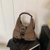 Mochila Feminina Grande Capacidade Retro Fosca para Deslocamento Transfronteiriço 2026 Nova Bolsa de Ombro Versátil Bolsa Tote Outono e Inverno
