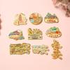 Imanes de Metal para Refrigerador de Xi'An Seleccionados Cuidadosamente Personalizados con Guerreros de Terracota, Gran Pagoda del Ganso Salvaje y Otros Lugares Escénicos de la Ciudad Souvenirs Culturales y Creativos