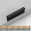 Wg6Q Manija Negra Simple Moderna en Forma de T para Armario, Gabinete, Zapatero, Cajón, Extensión de Manija para Puerta de Armario
