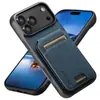 Adecuado para iPhone 18 Pro Max, Funda para Teléfono Apple 17 con Ranura para Tarjeta, Soporte para Samsung S26 Ultra, Funda de Cuero para Google 11