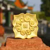 Dinastia Han Ocidental Besta Dourada Dinastia Yuan Padrão de Nuvem Ruyi Placa de Ouro Wenchuang Clássico Adesivos para Geladeira Comemorativo do Museu de Nanjing Presente Exquisito