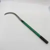 Hoz de Hoja de Sauce de Mango Largo Cosechadora de Tallos de Maíz Trigo Acero al Manganeso Herramienta Agrícola para Cortar Plátano Nuez de Betel al Aire Libre Cuchillo Curvo