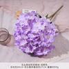 Hortensia Búlgara de Tallo Único y Cinco Cabezas, Hortensia de Tallo Único, Flores Artificiales para Decoración de Salón de Banquetes, Flores de Seda para Decoración de Escenario y Pasillo