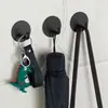 Gancho de aço inoxidável Viscose forte Rolamento de parede de cozinha Gancho de parede Gancho em camadas de metal sem perfuração