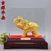 Ornamentos de Elefante Dourado Areia Veludo Auspicioso Feng Shui TV Gabinete de Vinho Sala de Estar Criativa Varanda Artesanato Decoração de Casa Atacado