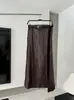 Z Estilo Europeu e Americano Transfronteiriço 2025 Nova Moda Elegante Roupas Femininas Atacado Saia com Cinto Efeito Couro 4387245