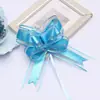 Novo Modelo Tamanho Médio 30 Gaze de Neve Laço Flor Puxada à Mão Decoração de Presente de Natal Flor Puxada