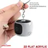 Amazon Transfronterizo Llavero Acrílico de Altavoz Plano Lindo 2D Decoración para Llaves de Coche y Bolsa Regalo Pequeño