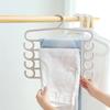 Percha de Plástico Engrosada, Estante Creativo para Pantalones de Almacenamiento Multicapa para el Hogar, Perchero Multifuncional de Cinco Capas para Secar Ropa