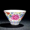 Caneca de Chá de Cerâmica Esmaltada Caneca Mestra Caneca Única Azul e Branca Conjunto de Chá Caneca de Chá com Flores Caneca de Chá Kung Fu Caixa de Presente para Conjunto de Chá
