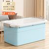 Caja de Almacenamiento para el Hogar de Gran Capacidad para Ropa, Edredones, Juguetes, Artículos Varios con Ruedas y Tapa, Caja de Almacenamiento de Plástico Engrosado